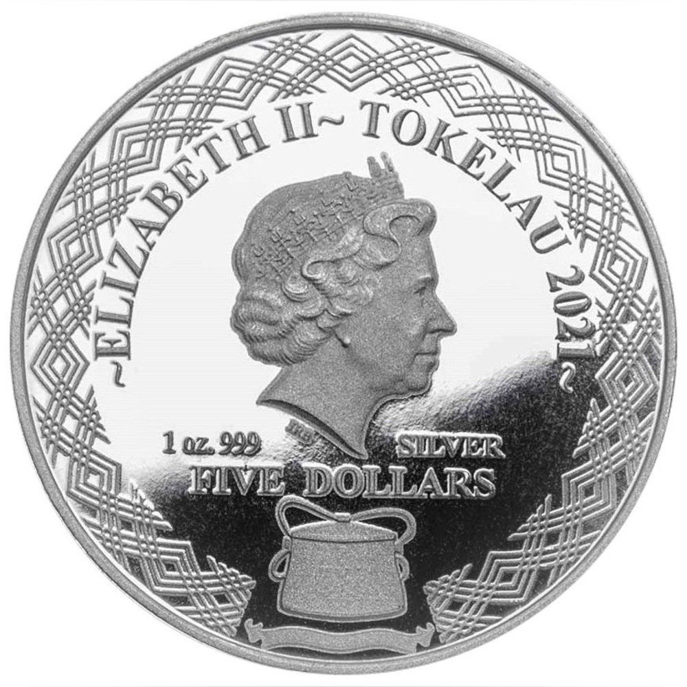 2021 TOKELAU 1 OZ .999 SILVER $5 ZODIAC SERIES: CAPRICORN BU COIN
